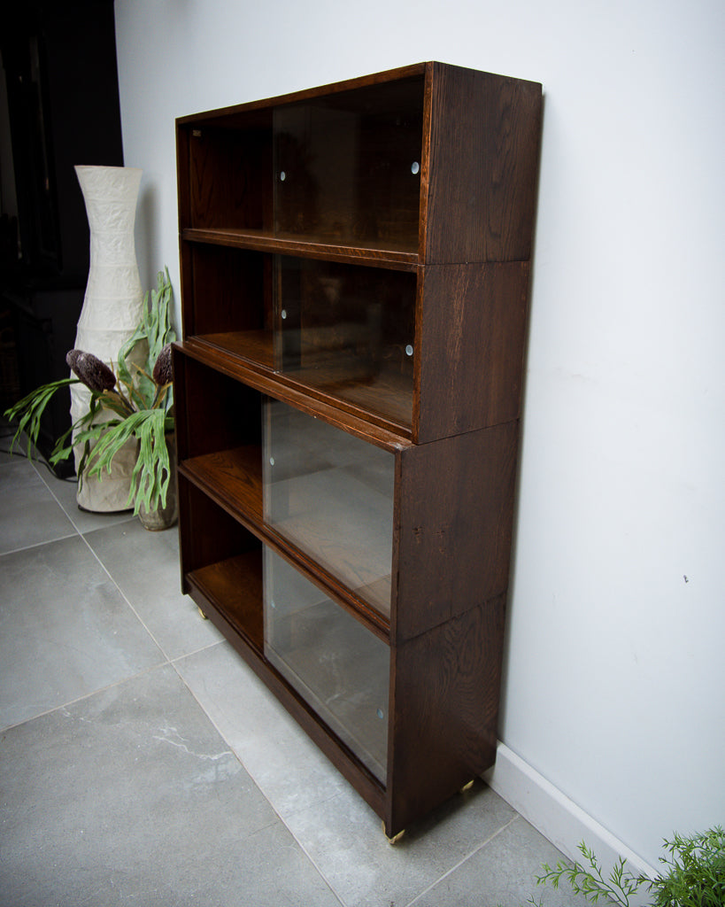 Vintage Criterion Sectional Oak Bookcase