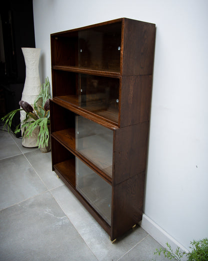Vintage Criterion Sectional Oak Bookcase