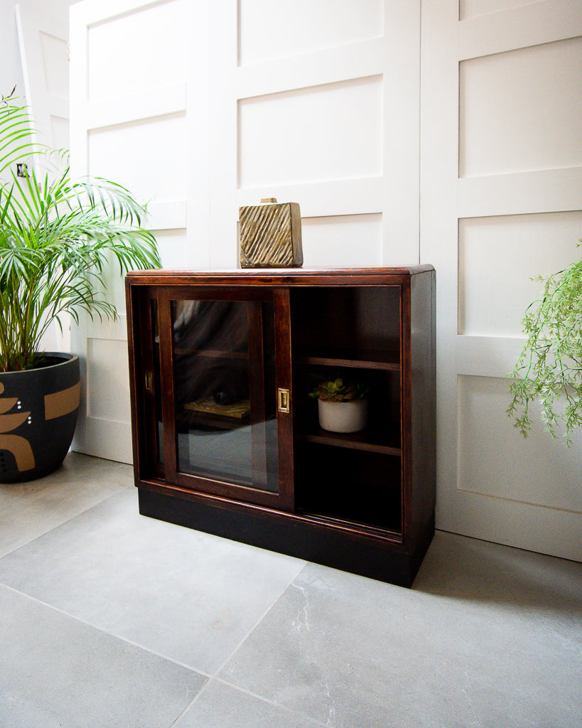 Vintage Oak Bookcase / Cabinet