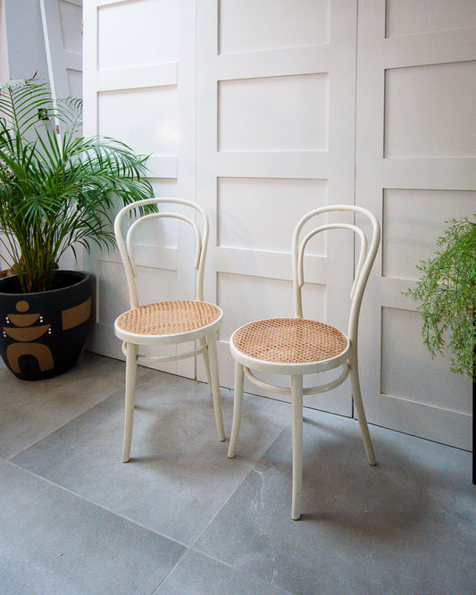 Thonet No.18 Bentwood & Cane Chairs (Pair)