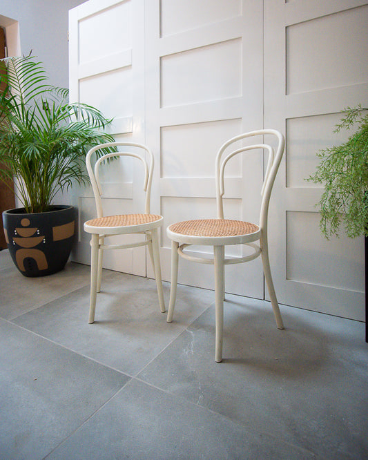 Thonet No.18 Bentwood & Cane Chairs (Pair)