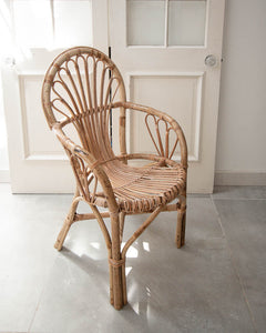 Mid Century Boho Bamboo Chairs (Pair)