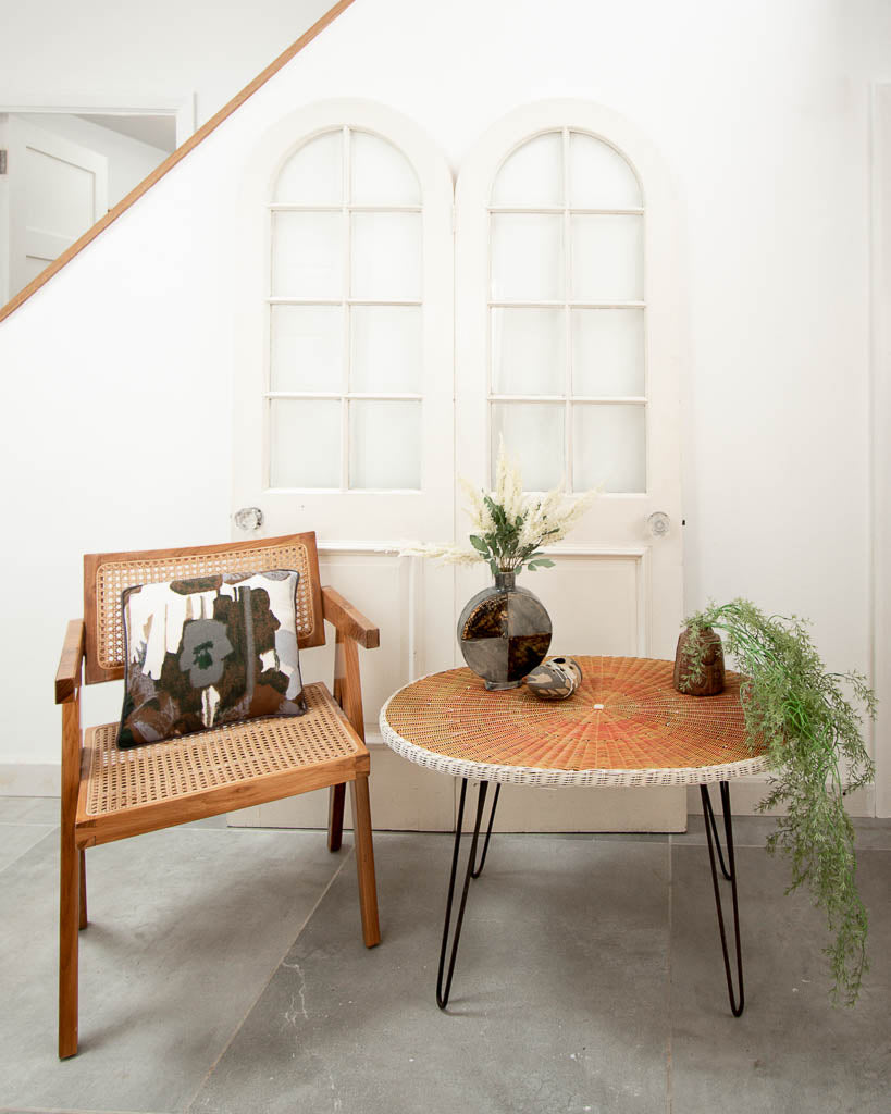 Retro Wicker Effect Coffee Table