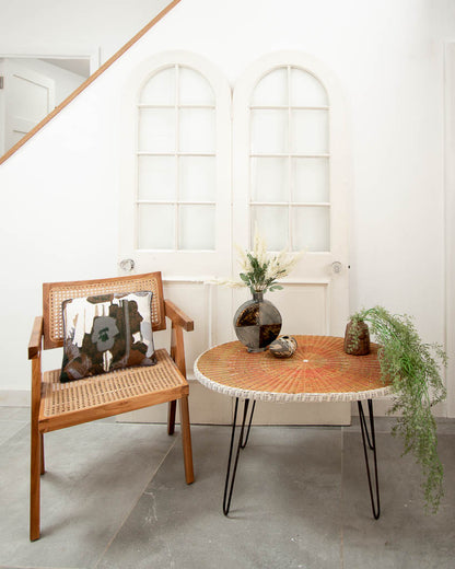 Retro Wicker Effect Coffee Table