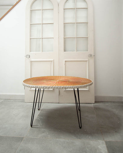 Retro Wicker Effect Coffee Table