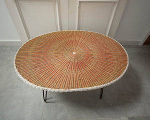 Retro Wicker Effect Coffee Table