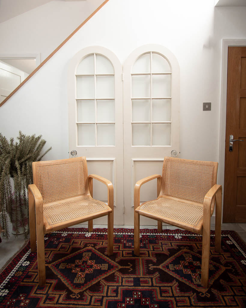 Habitat 1980s Can bentwood Ash Chairs