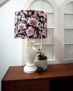 Large Painted American 1960s Table Lamp (Off White)