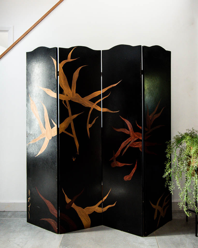 Vintage Lacquered Screen / Room Divider