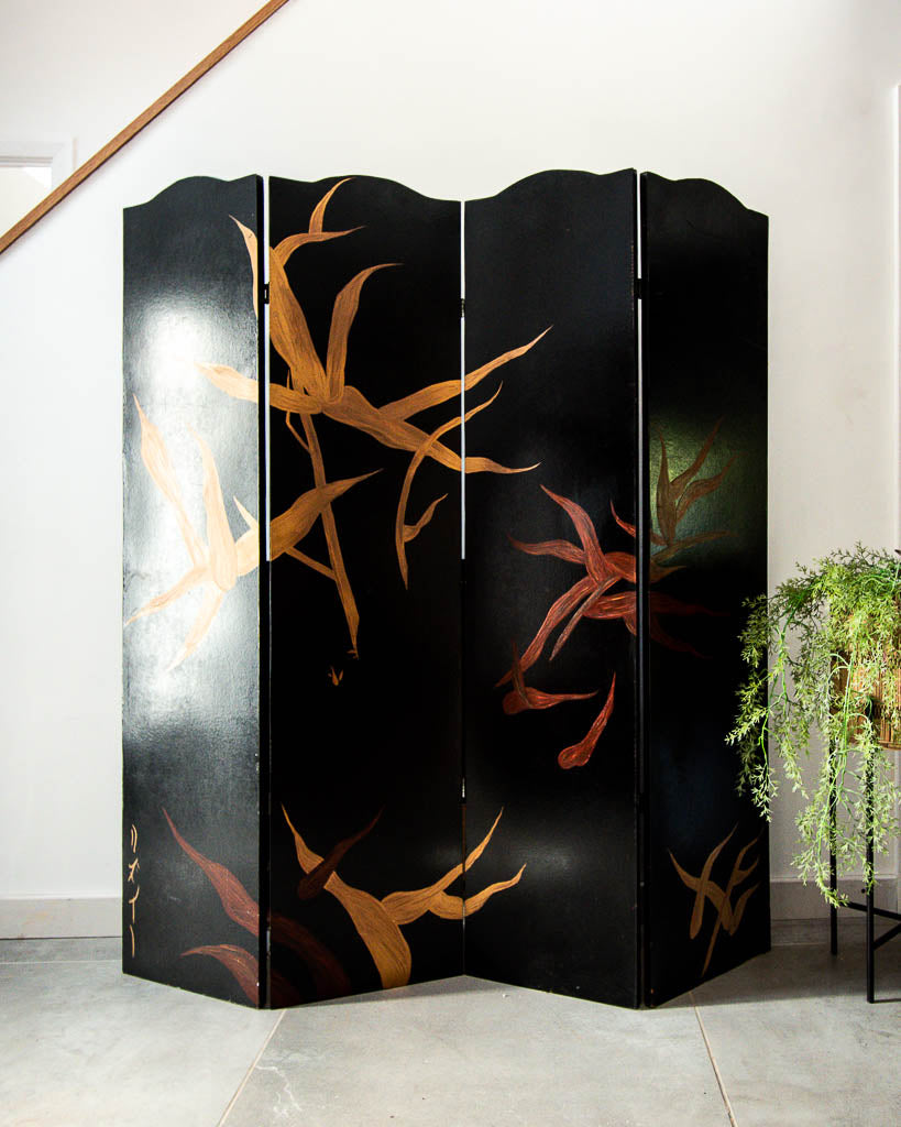 Vintage Lacquered Screen / Room Divider