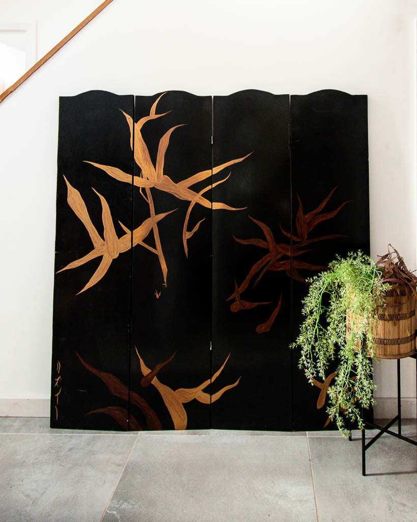 Vintage Lacquered Screen / Room Divider