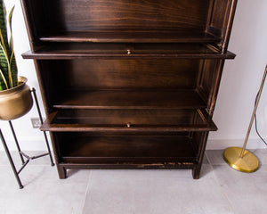 Vintage Gunn Oak Barristers Bookcase