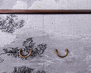 Mid Century Cabinet Tallboy / Wardrobe Fornasetti Style