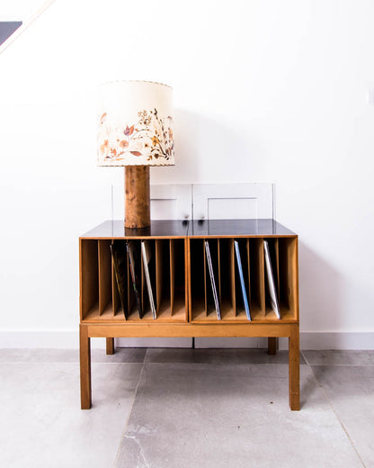 Mid Century LP / Vinyl Record Cabinet (Ebonised)