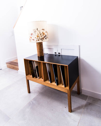 Mid Century LP / Vinyl Record Cabinet (Ebonised)
