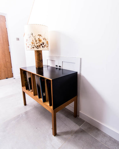 Mid Century LP / Vinyl Record Cabinet (Ebonised)