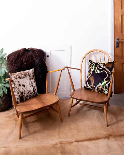 Mid Century Ercol No 317 Grandfather Armchairs