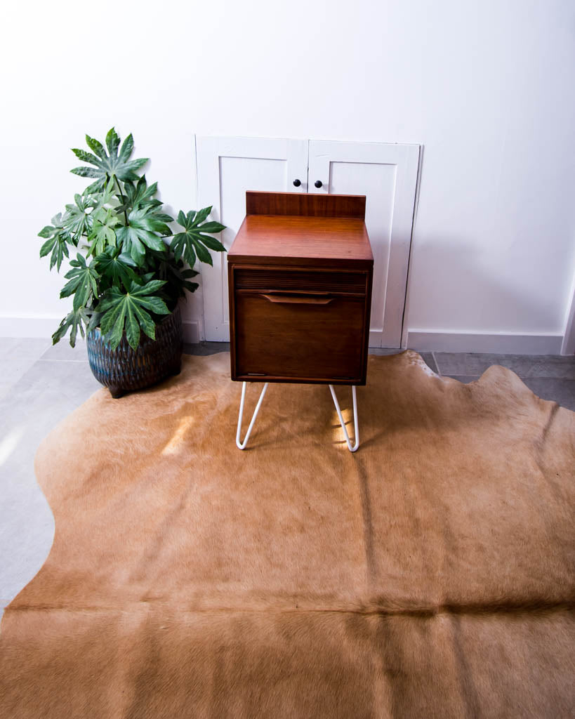 Mid Century Teak Bedside Cabinet (Pair)