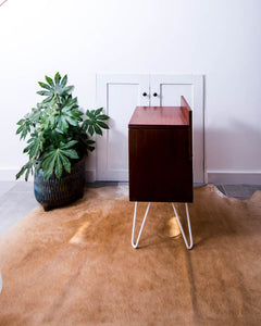 Mid Century Teak Bedside Cabinet (Pair)