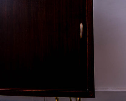 Mid Century LP Vinyl Record Cabinet (Teak)