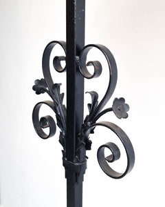 Vintage Wrought Iron Work Floor Lamp inc. Shade