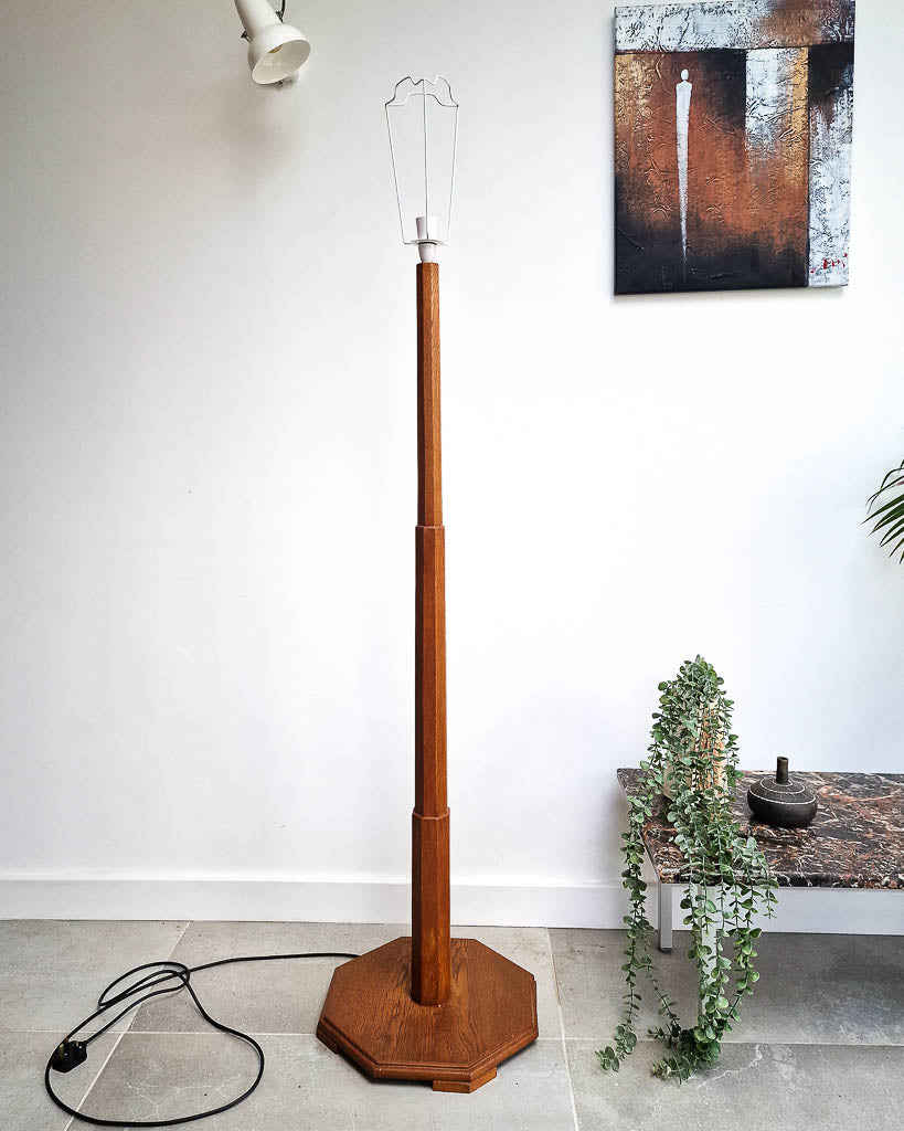 Art Deco Standard Floor Lamp inc. Shade