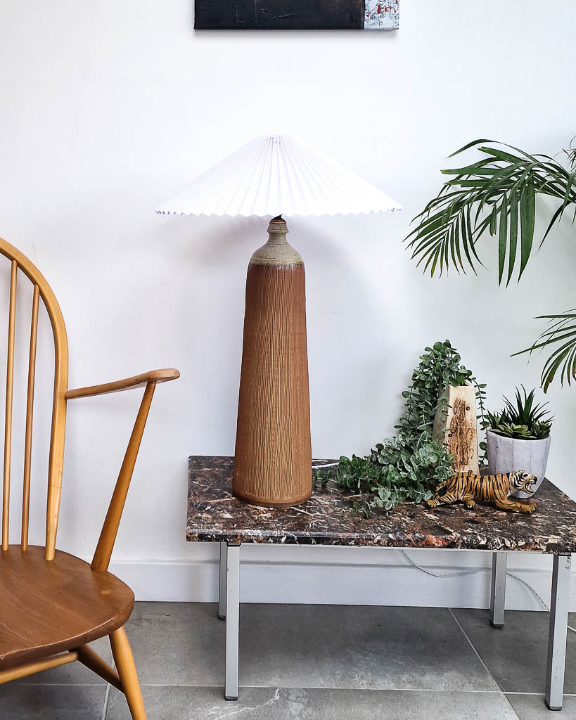 Vintage Studio Pottery Table Lamp inc. Shade