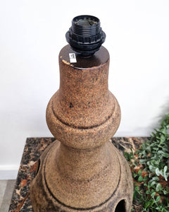 German Pottery Table Lamp (inc. Lampshade)