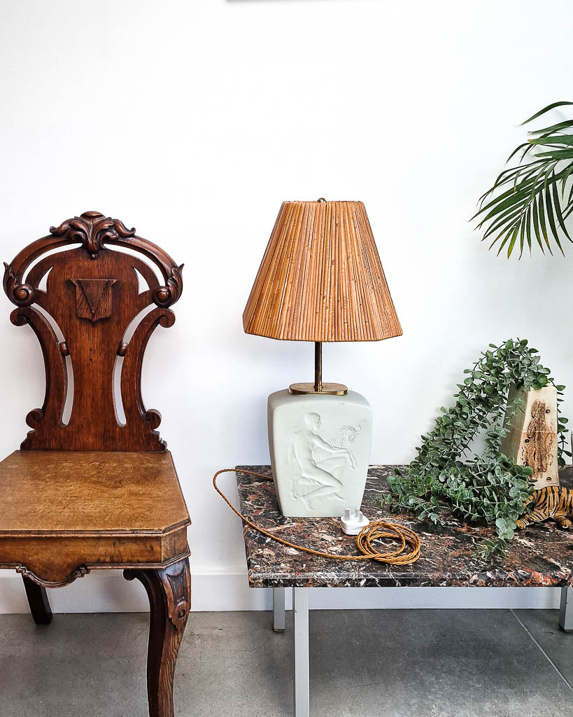 Danish Mid Century Lamp Base inc. Shade