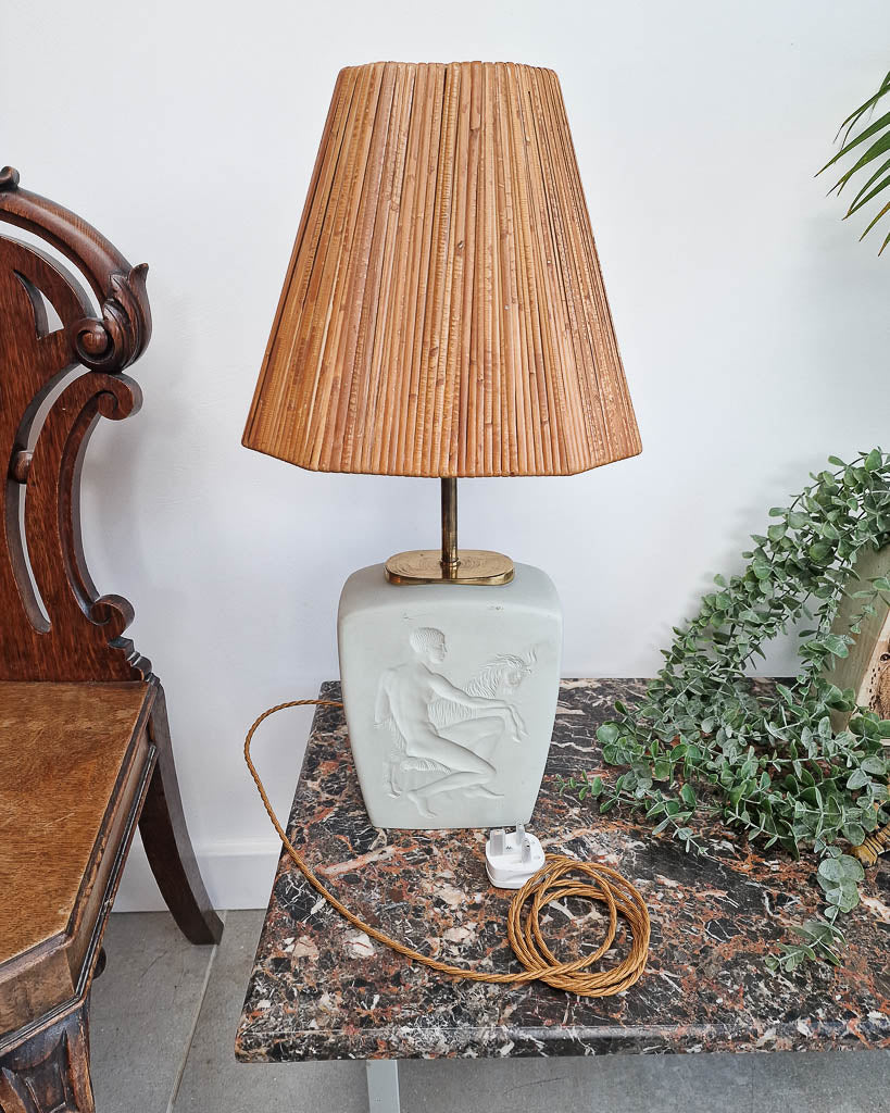 Danish Mid Century Lamp Base inc. Shade