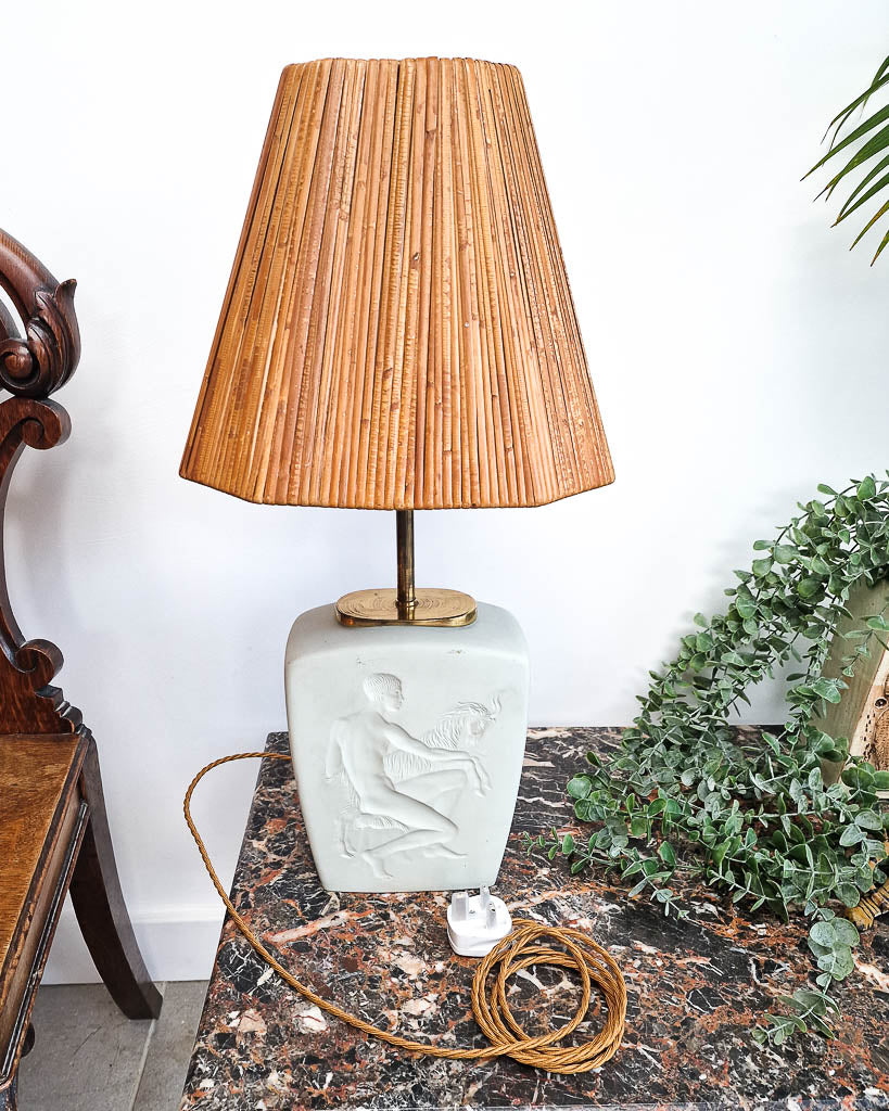 Danish Mid Century Lamp Base inc. Shade