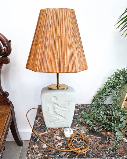 Danish Mid Century Lamp Base inc. Shade