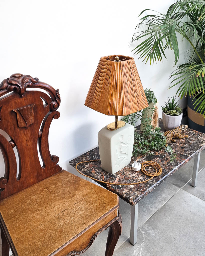 Danish Mid Century Lamp Base inc. Shade
