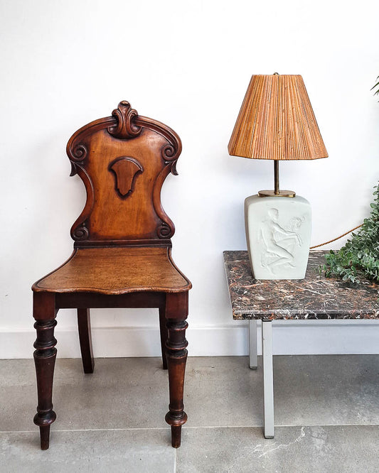 Victorian Carved Mahogany Hall Chair