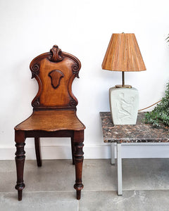 Victorian Carved Mahogany Hall Chair