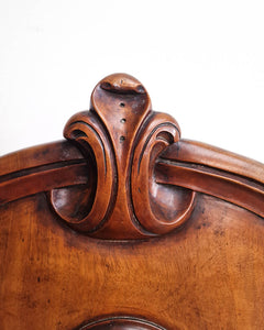Victorian Carved Mahogany Hall Chair