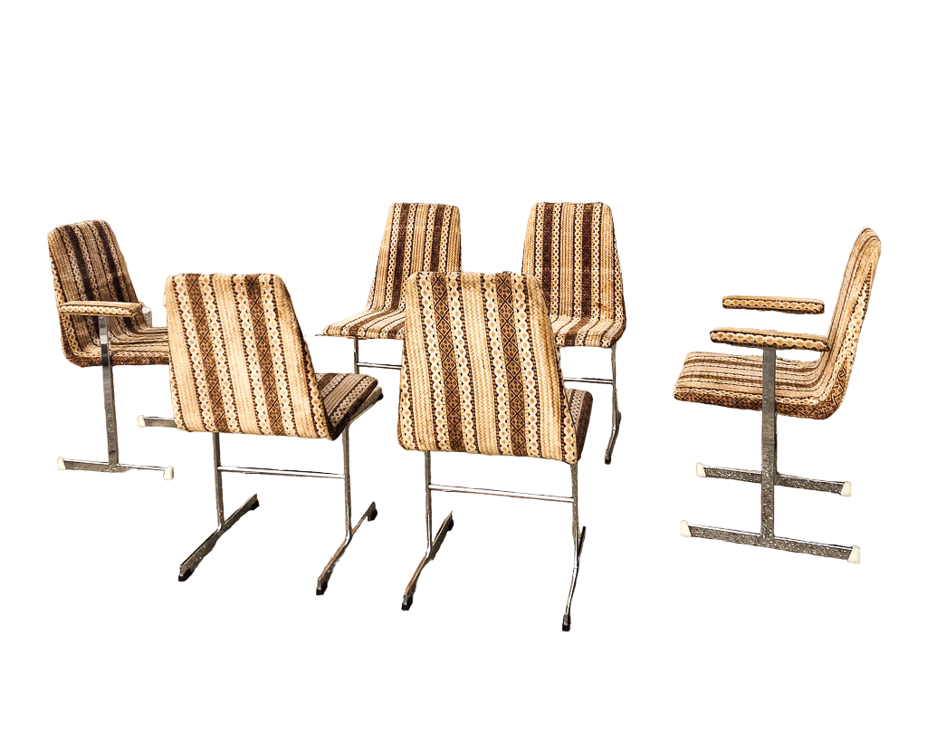 Mid Century Pieff Lisse Dining Chairs (Set of 6)