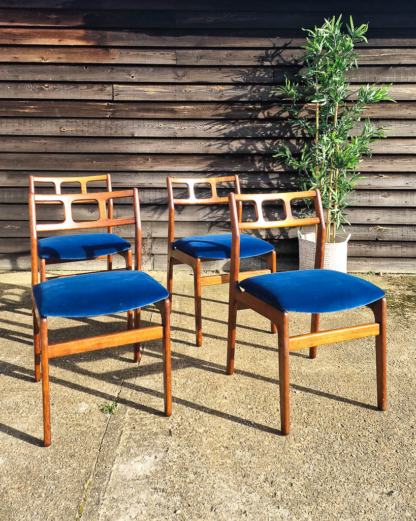 Mid Century Teak Dining Chairs (Set of 4)