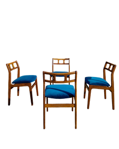 Mid Century Teak Dining Chairs (Set of 4)