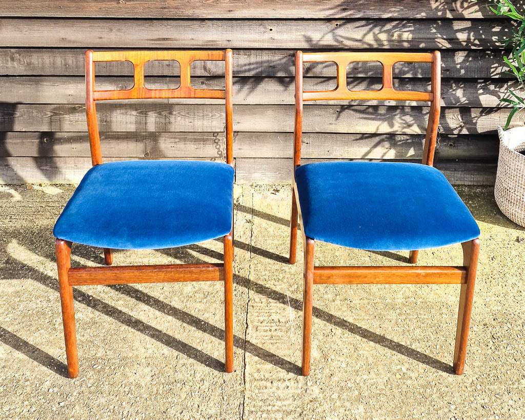 Mid Century Teak Dining Chairs (Set of 4)
