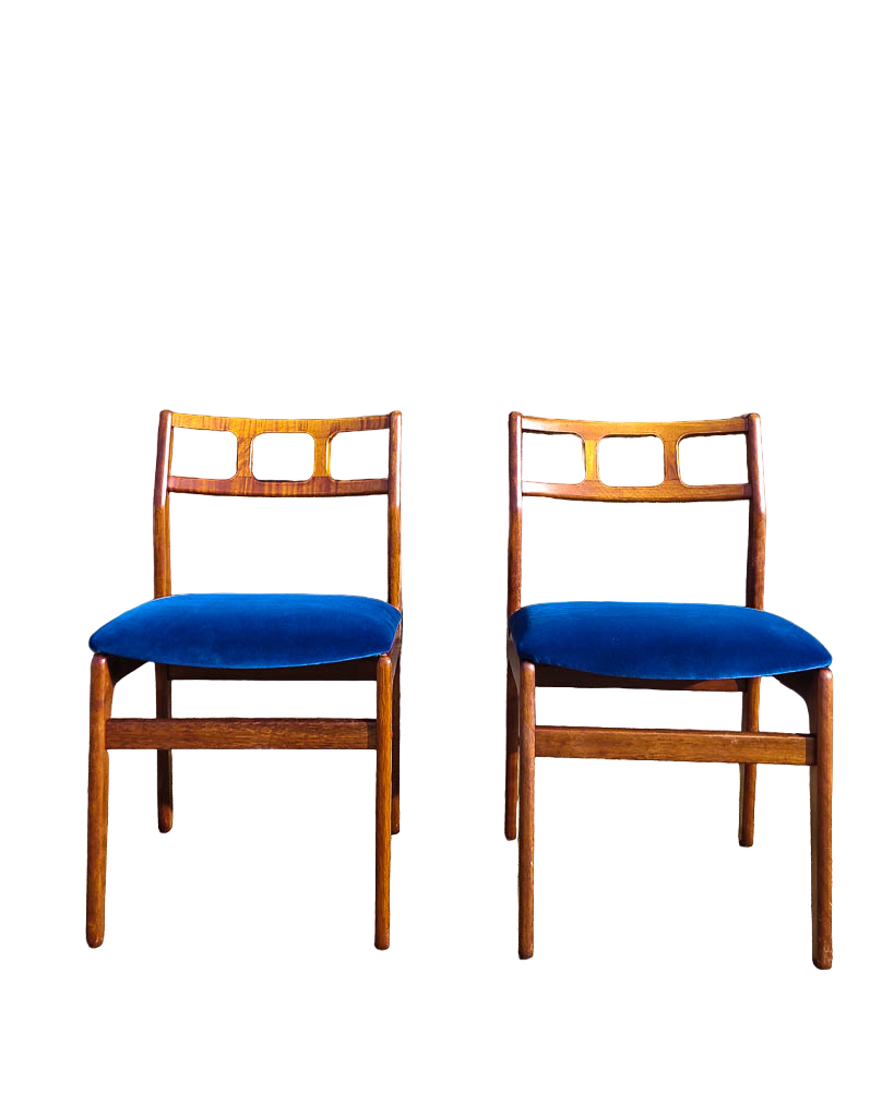 Mid Century Teak Dining Chairs (Set of 4)