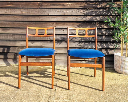 Mid Century Teak Dining Chairs (Set of 4)