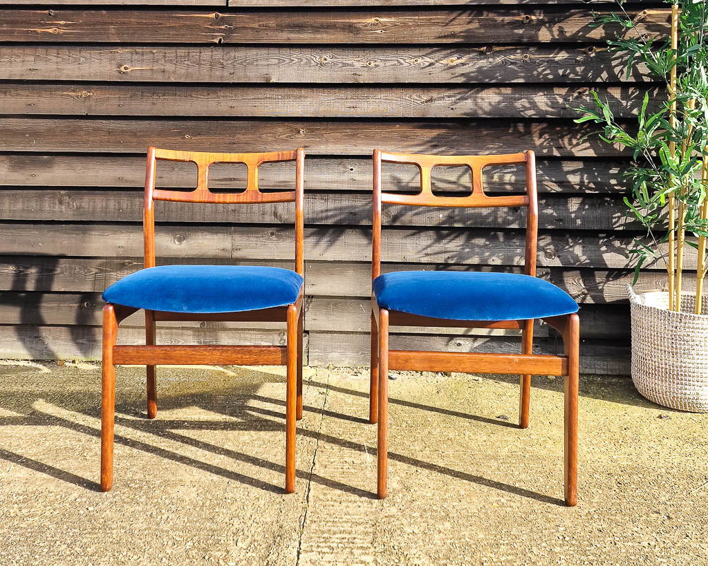Mid Century Teak Dining Chairs (Set of 4)
