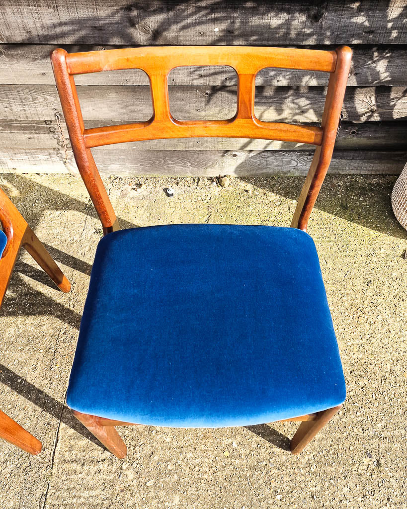 Mid Century Teak Dining Chairs (Set of 4)