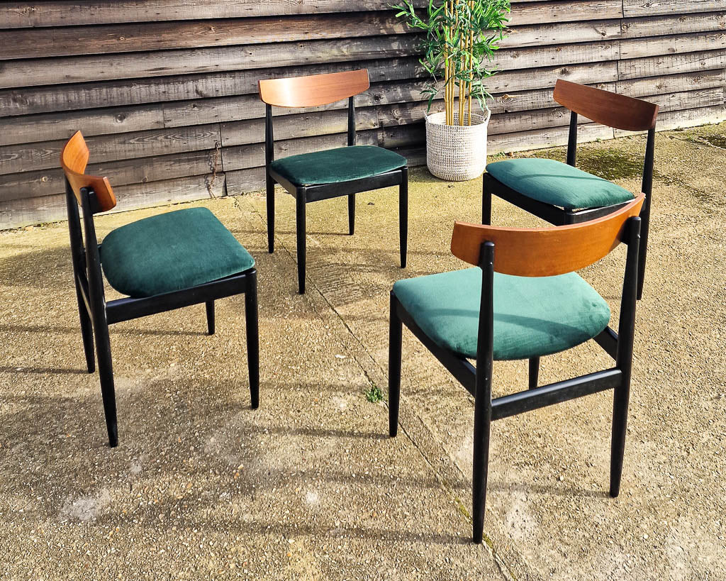Mid Century G-Plan Kofod Larsen Dining Chairs (Set of 4)