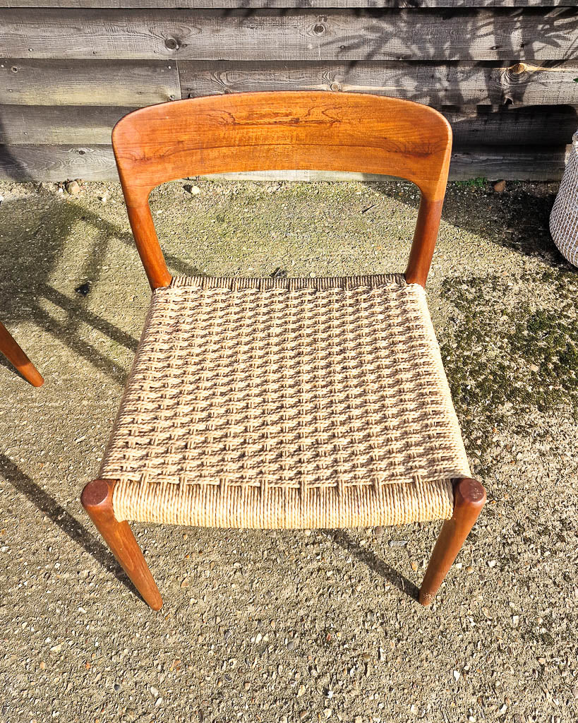 Mid Century Neils Moller Model 75 Dining Chairs (Set of 6)