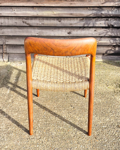 Mid Century Neils Moller Model 75 Dining Chairs (Set of 6)