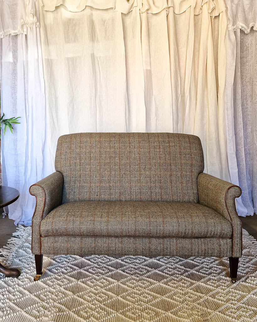 Mid Century Harris Tweed Sofa