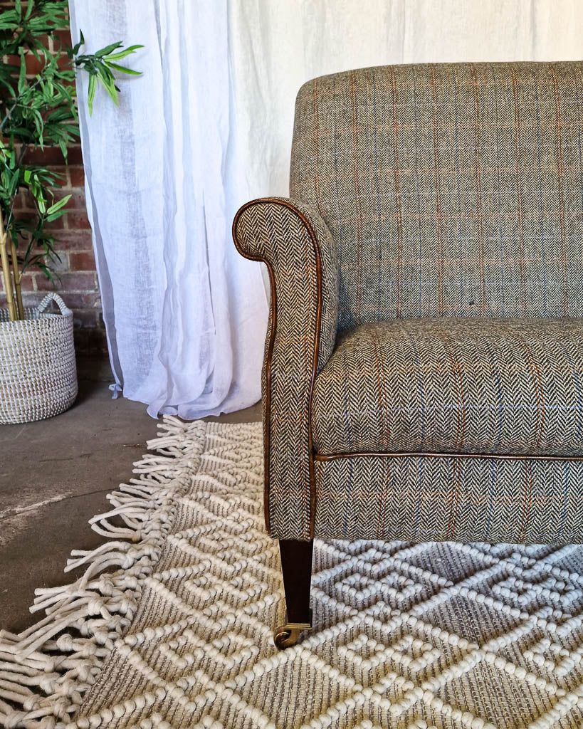 Mid Century Harris Tweed Sofa