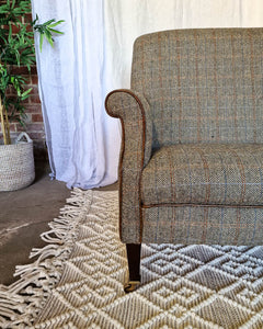 Mid Century Harris Tweed Sofa